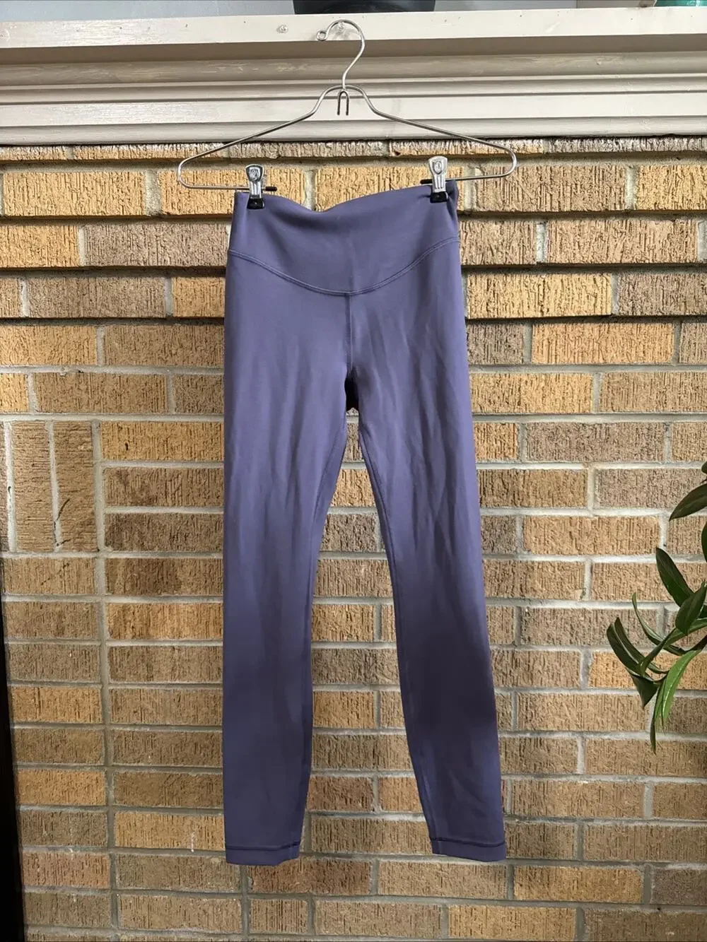 Lululemon Wunder Under HR Tight 25” Purple Active Gym Yoga Sz 4 Full Length